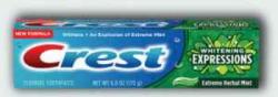Crest Whitening Expressions Extreme Herbal Mint New