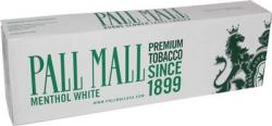 PALL MALL WHITE 100'S MENTHOL, BOX (USA)